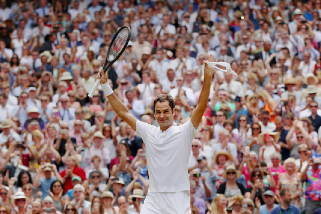 Roger Federer duy trì được đỉnh cao phong độ vì biết bung sức đúng lúc. Ảnh: Internet