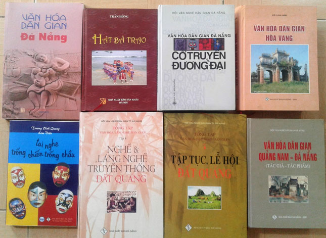 Một số công trình của Hội Văn nghệ dân gian Đà Nẵng thời gian qua. Ảnh: V.T.L