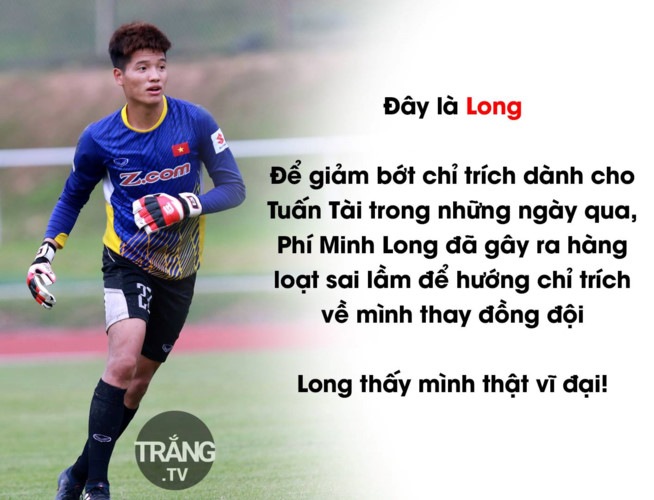 Không phải Tuấn Tài, Minh Long mới là cái tên được nhớ đến nhiều nhất sau khi SEA Games 29 của U22 Việt Nam. (Ảnh: Trắng TV)