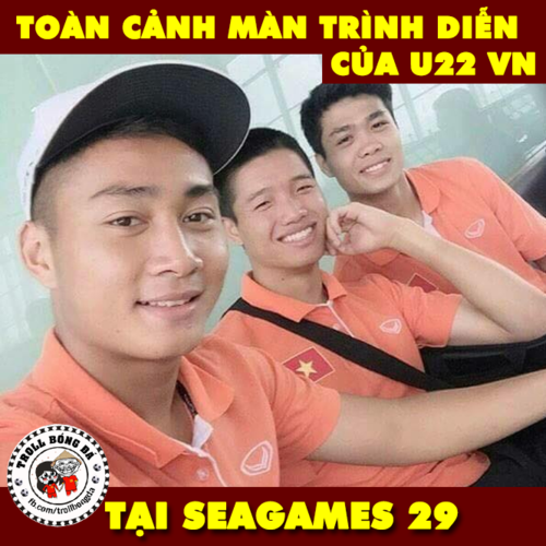 3 gương mặt không thể quên của U22 Việt Nam ở SEA Games 29. (Ảnh: Troll Bóng Đá)