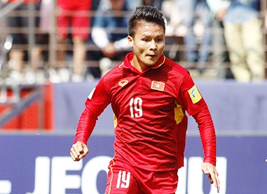 Quang Hải ghi bàn thắng quyết định, mang về chiến thắng cho tuyển Việt Nam.