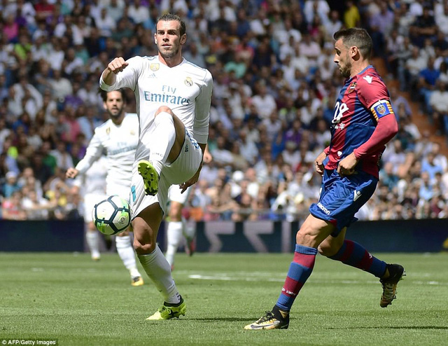 Bale gây thất vọng lớn khi Real Madrid bị Levante cầm hòa 1-1 tại La Liga