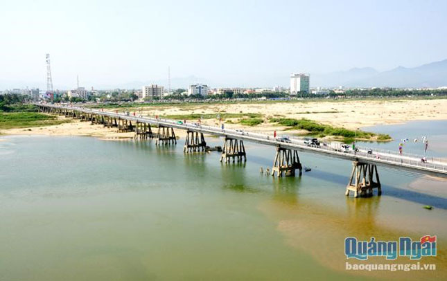 Sông Trà Khúc sẽ là điểm nhấn trong phát triển đô thị Quảng Ngãi trong tương lai. Ảnh: L.ĐỨC