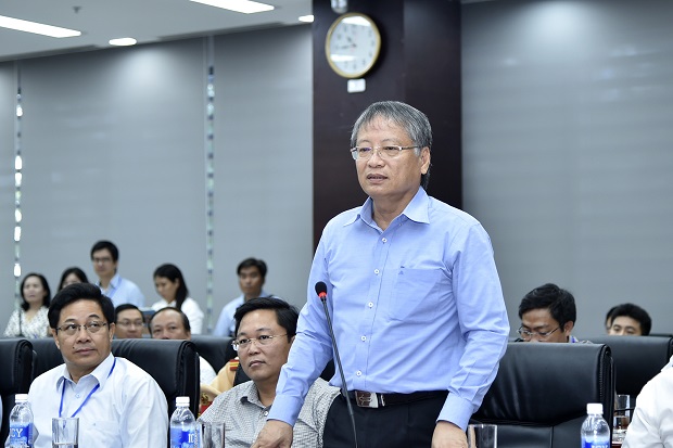 Municipal People’s Committee Vice Chairman Nguyen Ngoc Tuan at the meeting