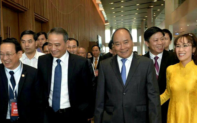 Thủ Tướng Nguyễn Xuân Phúc cùng lãnh đạo tập đoàn Sovico Holdings tại buổi Khánh Thành (1)