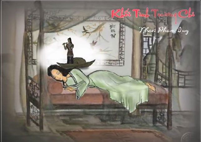 Hình ảnh minh họa ca khúc “Khối tình Trương Chi” của nhạc sĩ Phạm Duy. (Ảnh chụp từ Internet)
