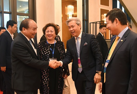 Thủ tướng gặp gỡ các nhà đầu tư khu vực châu Á- Thái Bình Dương. Ảnh: Chinhphu.vn