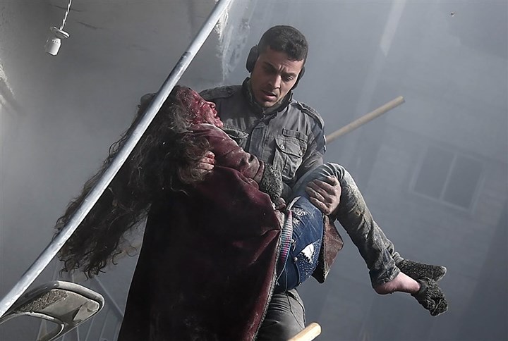 Hình ảnh tang thương ở Đông Ghouta, Syria sau giao tranh làm 22 người chết