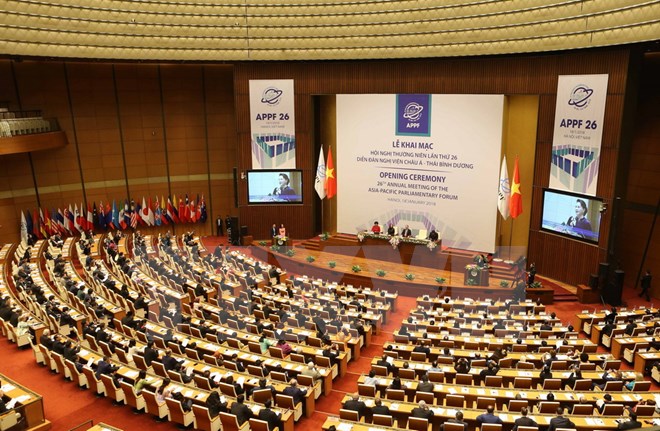 Khai mạc Hội nghị lần thứ 26 Diễn đàn Nghị viện châu Á-Thái Bình Dương
