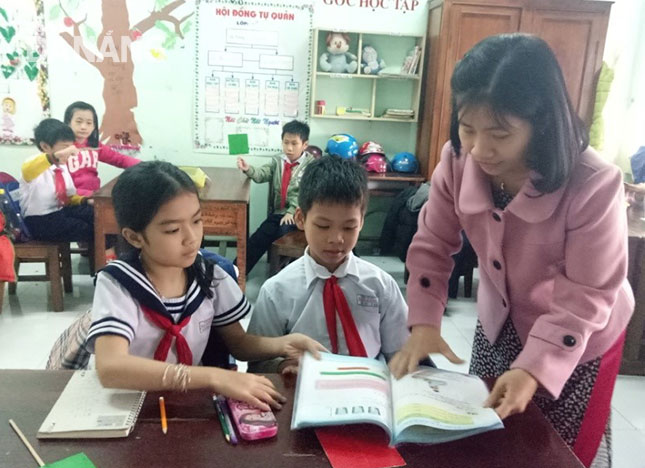 Trường tiểu học Bạch Đằng là đơn vị duy nhất ở quận Hải Châu còn triển khai chương trình VNEN.