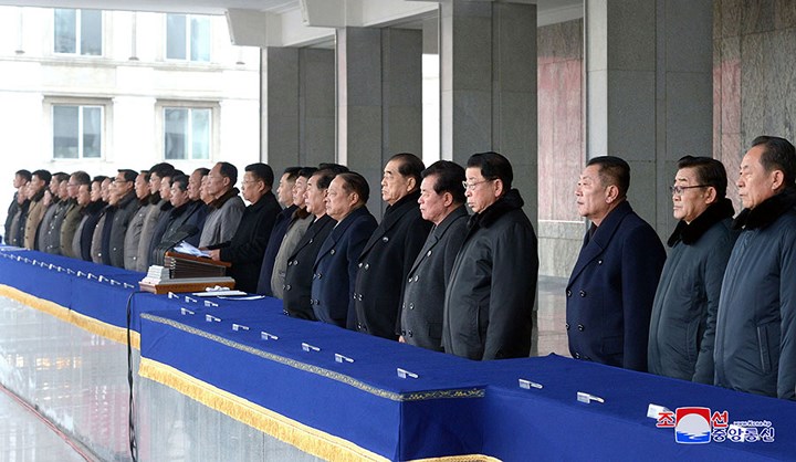 Ngoài ra, còn có sự tham gia của các quan chức cao cấp Đảng Lao động Triều Tiên. (Ảnh: KCNA)