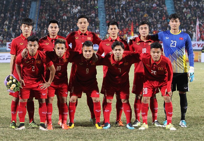 Đội tuyển U23 Việt Nam. (Ảnh: Quốc Khánh/TTXVN)