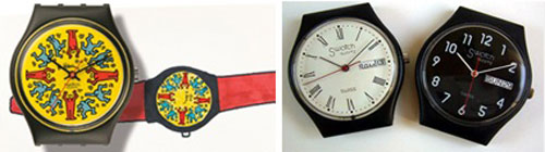 Mẫu dáng đồng hồ Thụy Sĩ trước đây và mẫu mới hiện nay.