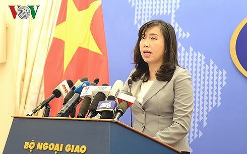 Người phát ngôn Bộ Ngoại giao Lê Thị Thu Hằng.