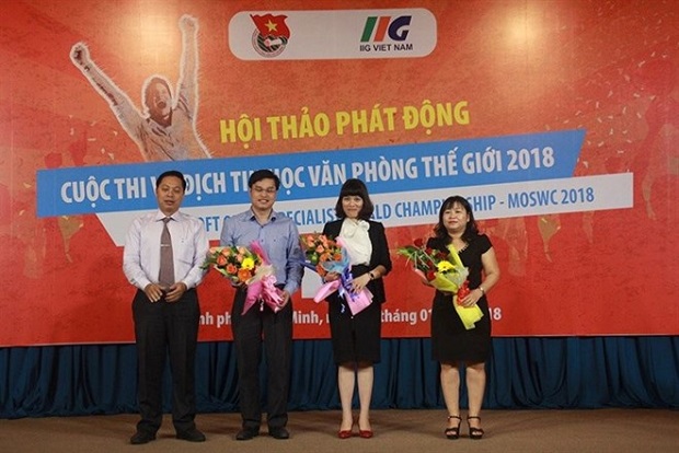 The 2018 Microsoft Office Specialist World Championship qualifying competition for the southern region began in HCM City on Jan 20. (Photo: tienphong.vn)