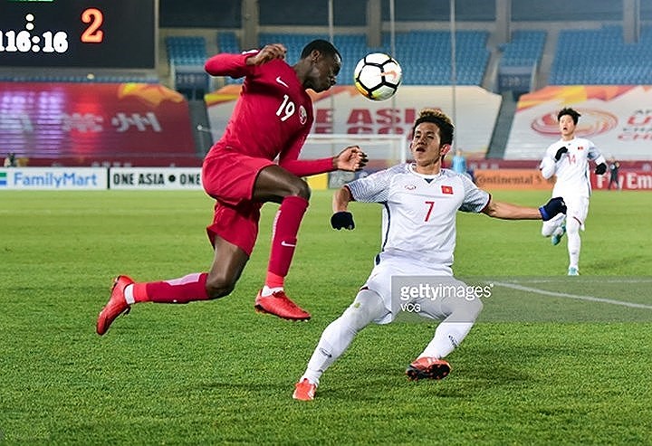 Nguyễn Phong Hồng Duy (sau trận bán kết với U23 Qatar).
