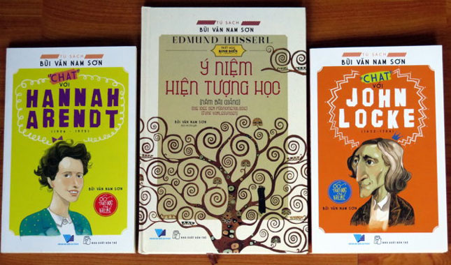 Ba quyển đầu tiên trong Tủ sách Bùi Văn Nam Sơn do NXB Trẻ và NXB Đại học Quốc gia TP. Hồ Chí Minh ấn hành. (Ảnh Internet)