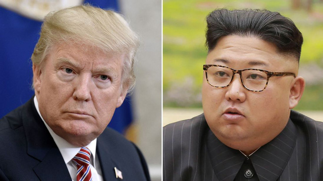 Tổng thống Mỹ Donald Trump (trái) và nhà lãnh đạo Triều Tiên Kim Jong-un (Ảnh: Getty)