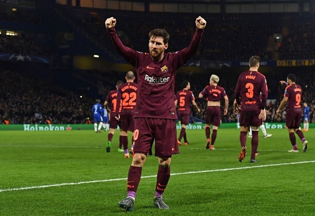 Với một Messi (ảnh) đang có phong độ rất tốt cùng Barcelona ngày càng hùng mạnh, Chelsea hầu như không có cơ hội trong trận lượt về tại “chảo lửa” Nou Camp.Ảnh: AFP
