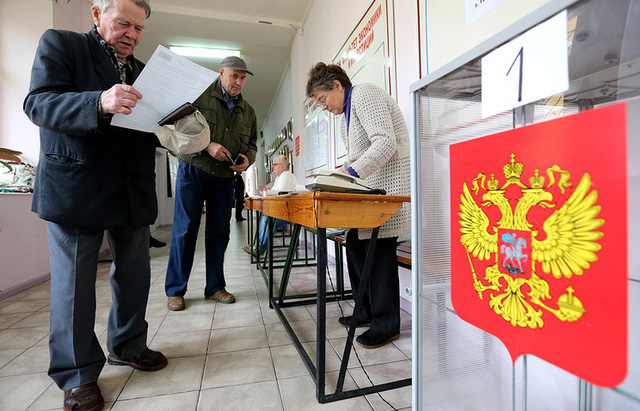 Điểm bỏ phiếu đầu tiên mở cửa lúc 8h sáng ngày 17/3 tại Kamchatka và Chukotka, theo sau là các điểm bỏ phiếu ở đảo Sakhalin. (Ảnh: TASS)