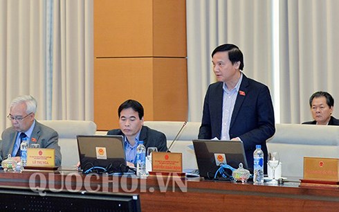 Chủ nhiệm Uỷ ban Pháp luật Nguyễn Khắc Định đề nghị làm rõ thế nào là giải trình không hợp lý về tài sản, thu nhập để đảm bảo tính khả thi.