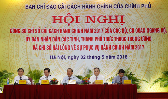 Chỉ số cải cách hành chính 2017: Ngân hàng Nhà nước và tỉnh Quảng Ninh dẫn đầu