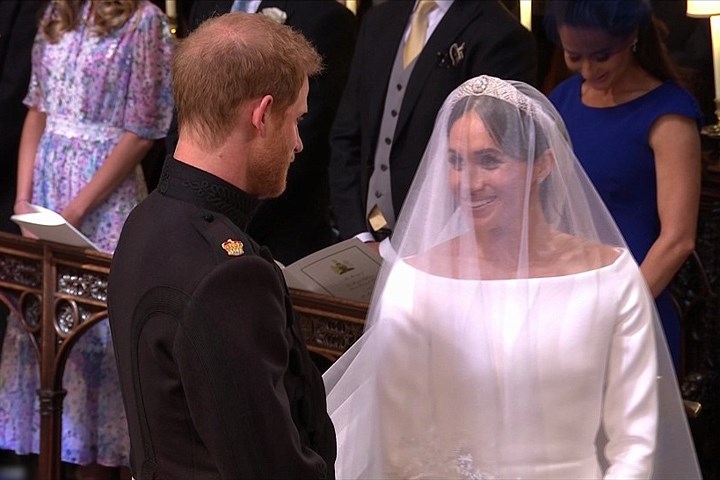 Hình ảnh đám cưới của Hoàng tử Anh Harry với diễn viên Meghan