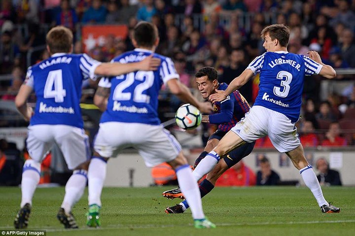 Ở trận đấu hạ màn với Real Sociedad, Barca đã giành chiến thắng 1-0 để kết thúc mùa giải với 93 điểm.