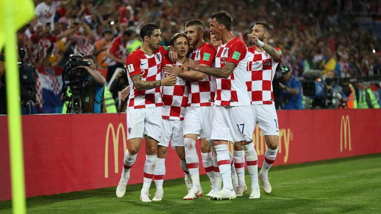 Niềm vui chiến thắng của Croatia sau khi đáng bại Nigeria 2-0. Ảnh: FIFA