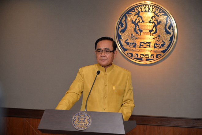 Prime Minister Gen Prayut Chan-ocha has received a briefing on progress in the second phase of the nationality verification and registration process of foreign labourers from three countries. (Source: nwnt.prd.go.th) 