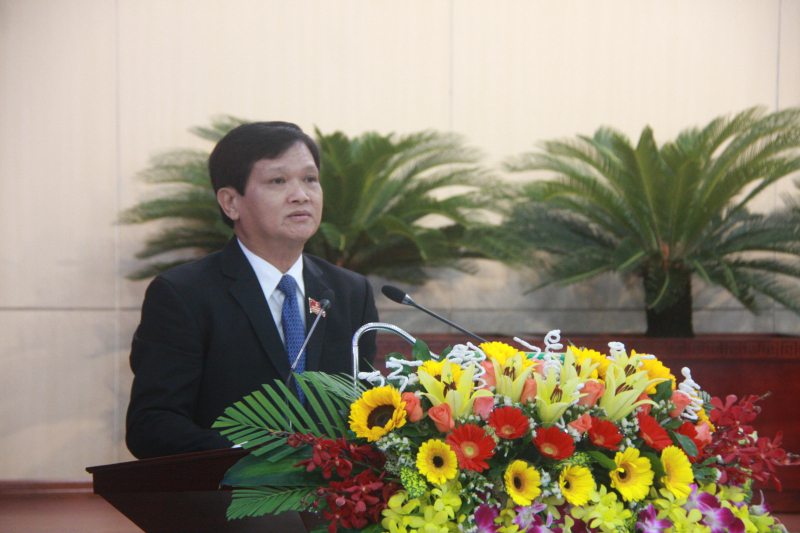 Chủ tịch HĐND TP Nguyễn Nho Trung phát biểu khai mạc kỳ họp thứ 7 HĐND TP