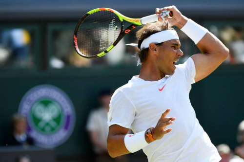 Nadal khởi động Wimbledon thành công. Ảnh: Reuters