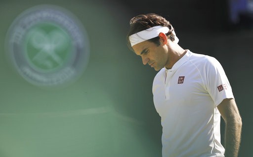 Federer thất bại trước Anderson ở tứ kết Wimbledon.
