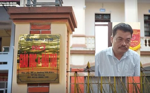 Ông Nguyễn Thanh Hoài, Trưởng Phòng khảo thí và quản lý chất lượng giáo dục - Sở Giáo dục và đào tạo tỉnh Hà Giang đã bị khở tố liên quan vụ gian lận điểm thi.