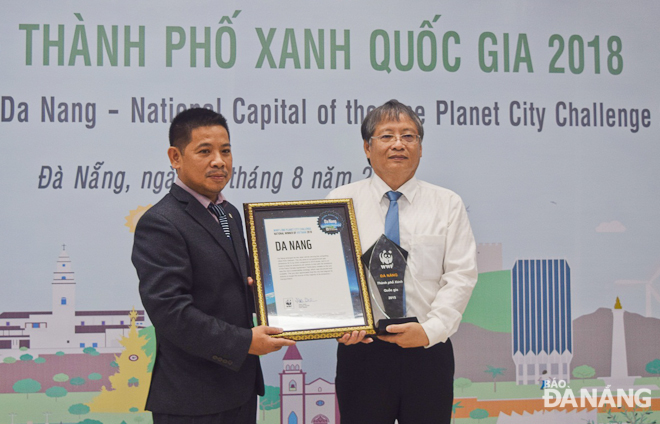 Đà Nẵng nhận danh hiệu 'Thành phố Xanh quốc gia 2018'