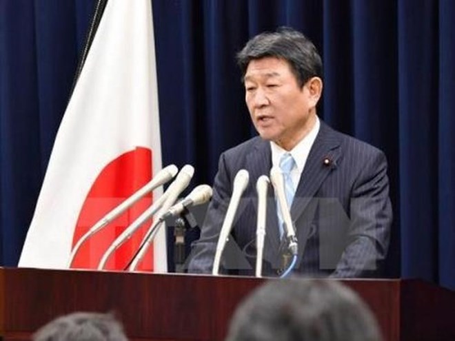 Japan’s economy revitalization minister Toshimitsu Motegi (Photo: Kyodo/VNA)