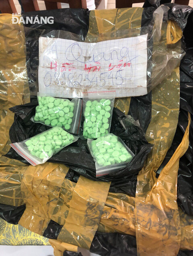 The seized 400 tablets of ecstasy