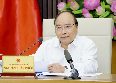 Thủ tướng Nguyễn Xuân Phúc phát biểu tại buổi họp - Ảnh: VGP