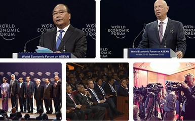 Khai mạc phiên toàn thể Diễn đàn Kinh tế Thế giới về ASEAN 2018