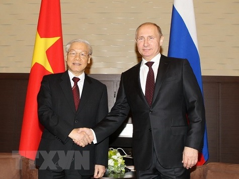 Tổng Bí thư Nguyễn Phú Trọng và Tổng thống Nga V.Putin