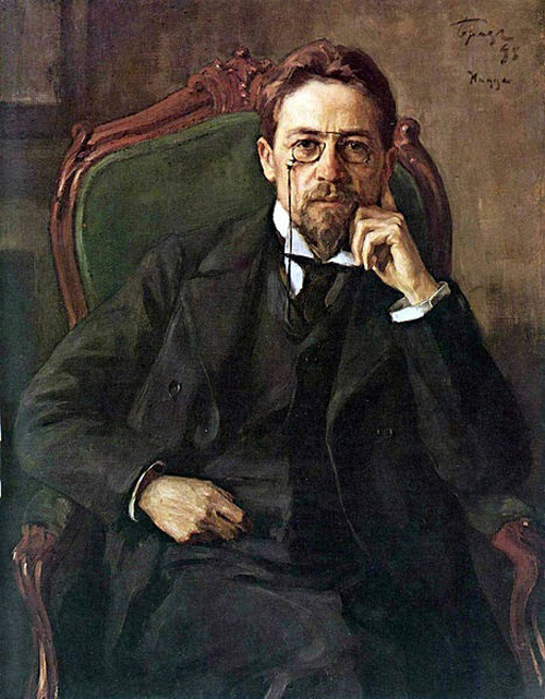 Chân dung Anton Pavlovich Chekhov (1898), tranh sơn dầu của Osip Braz.