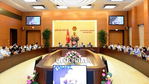 Phiên họp thứ 26 của Ủy ban Thường vụ Quốc hội (Ảnh: Quochoi.vn)