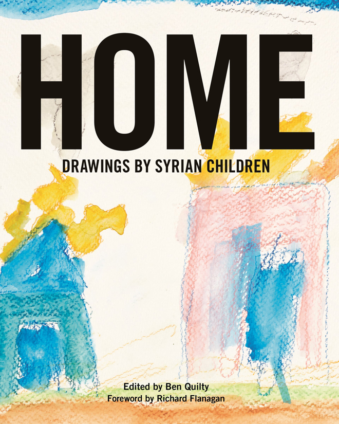 Bìa cuốn HOME Drawings by Syrian Children.