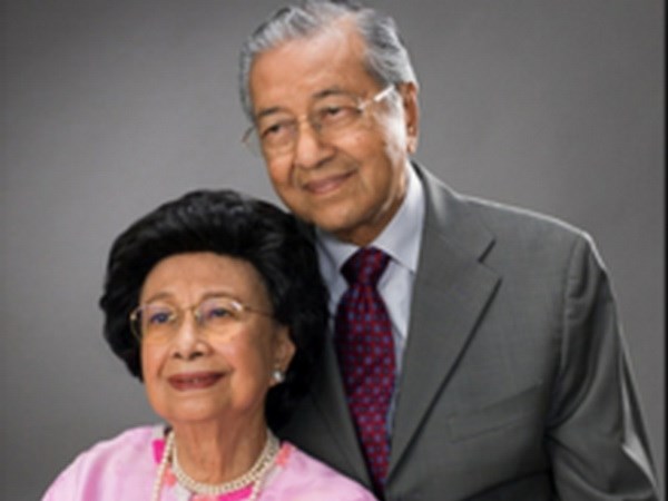 Vợ chồng Thủ tướng Malaysia Mahathir Mohamad.