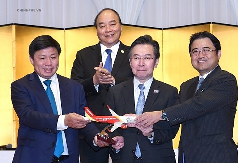 Thủ tướng chứng kiến khai trương 3 đường bay kết nối Việt Nam-Nhật Bản