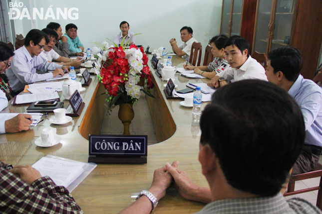 Chủ tịch UBND quận Thanh Khê Nguyễn Văn Tĩnh chủ trì tiếp dân định kỳ.