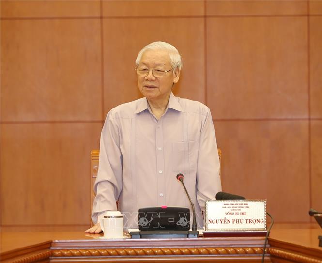 Tổng Bí thư, Chủ tịch nước Nguyễn Phú Trọng chủ trì họp Ban Chỉ đạo xây dựng quy hoạch cán bộ cấp chiến lược