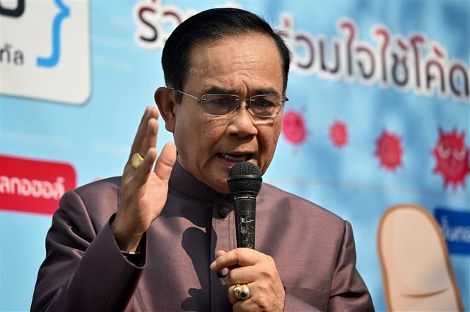 Thủ tướng Thái Lan Prayut Chan-o-cha phát biểu tại Bangkok, Thái Lan. Ảnh: AFP- TTXVN