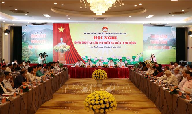 Khai mạc hội nghị Đoàn Chủ tịch Trung ương MTTQ Việt Nam lần thứ 13, khóa IX mở rộng