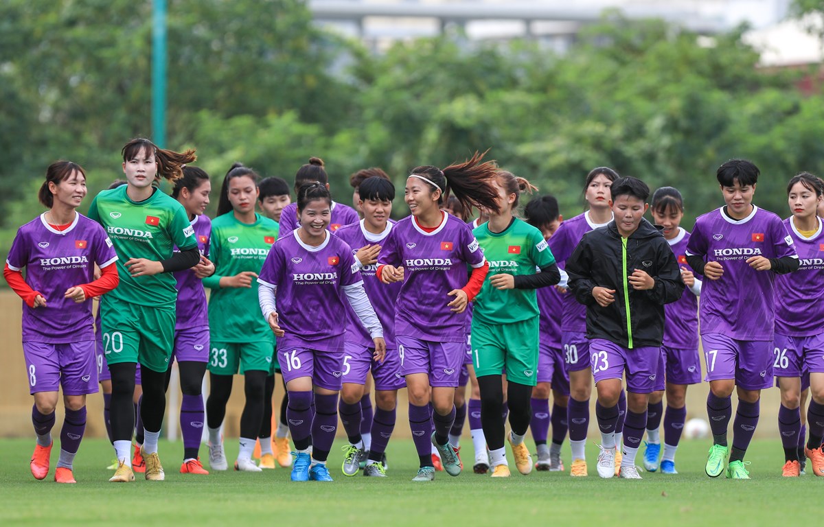 Đội tuyển nữ Việt Nam chuẩn bị tối đa cho lần đầu tiên tham dự World Cup. (Ảnh: VFF)
